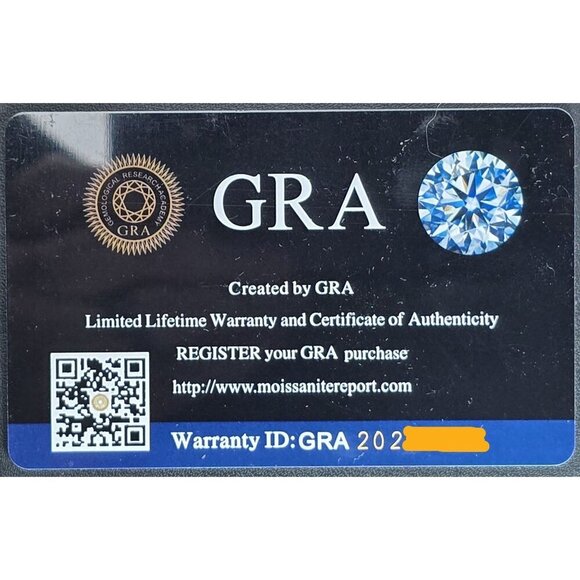 Moissanite 1 Carat 925 Sterling Silver Round Cut Stud Earrings - Picture 6 of 6